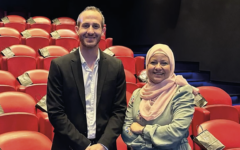 Maayan Schwartz and Shireen Najjar at the screening in Soho, central London, this month of his documentary 'Children of Peace' about Neve Shalom