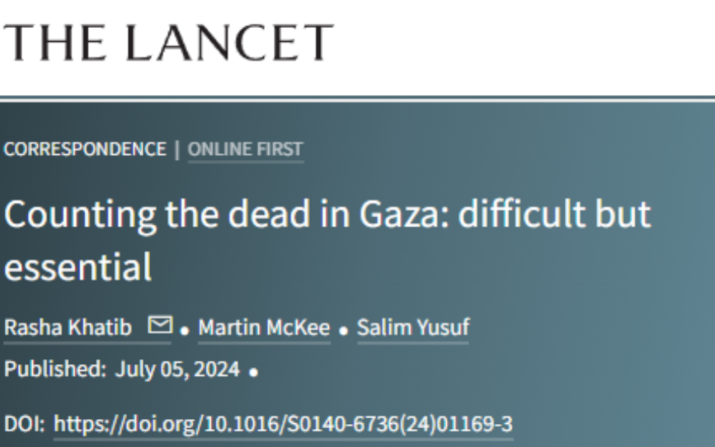 Screenshot: The Lancet