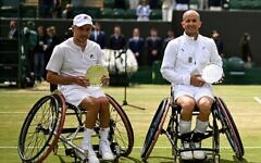 Andy Lapthorne, left with Guy Sasson, right. Andy Lapthorne, left with Guy Sasson, right.