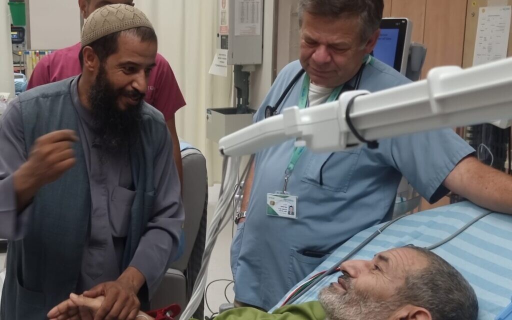 Qaid Farhan Alkadi, 52, at Soroka Hospital on Tuesday.