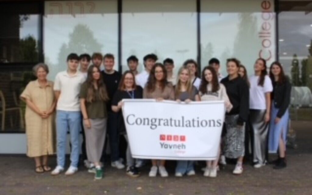 Yavneh students celebrate "fantastic" results