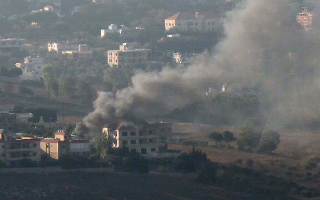 The Israeli military carries out a series of air strikes in southern Lebanon