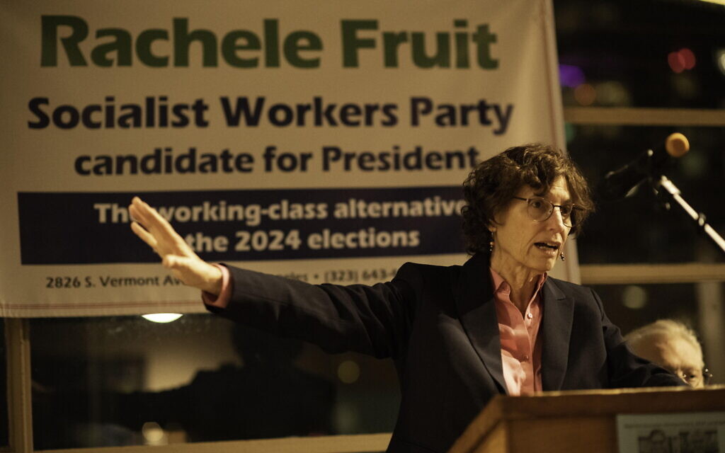 "What class will rule is the central question that matters for working people everywhere in the world," Rachele Fruit, the Socialist Workers Party candidate for president, said at a Los Angeles campaign meeting March 30, 2024. "The U.S. working class is decisive in that fight."