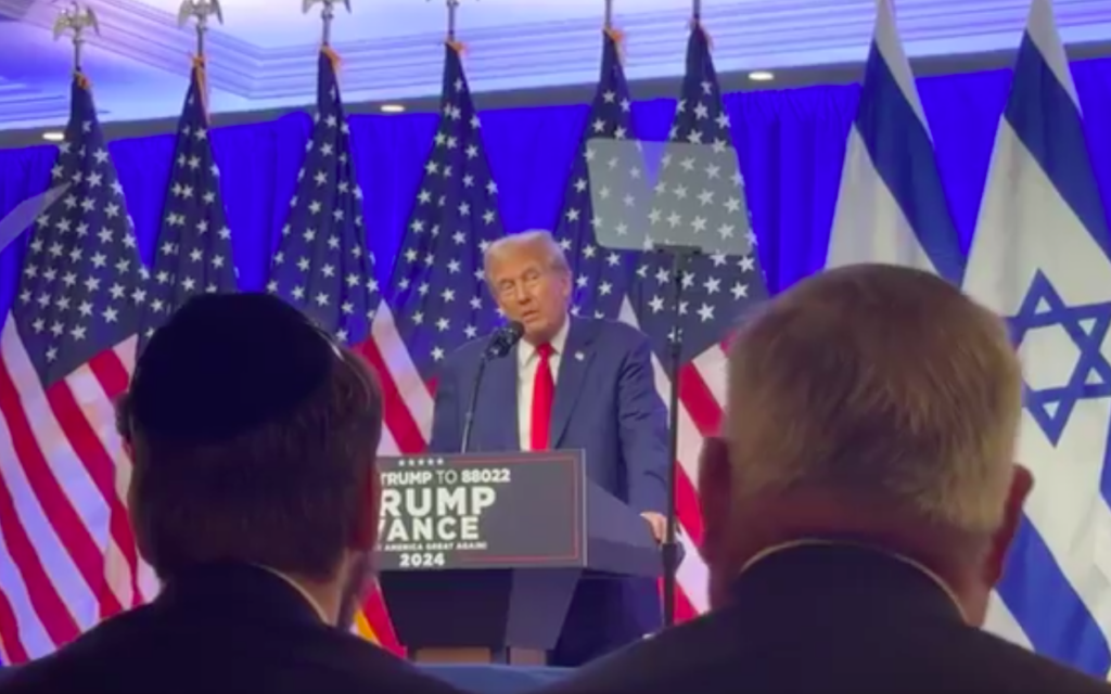 Donald Trump makes 'Jewish lobby' speech