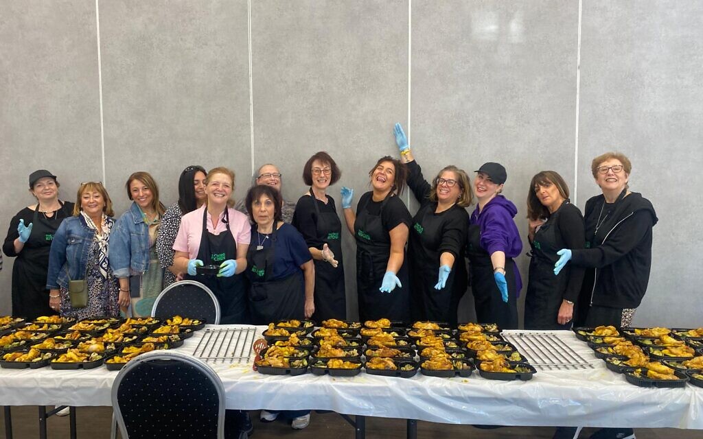 GIFT's Tuesday meal prep volunteer team. Pic: Michelle Rosenberg
