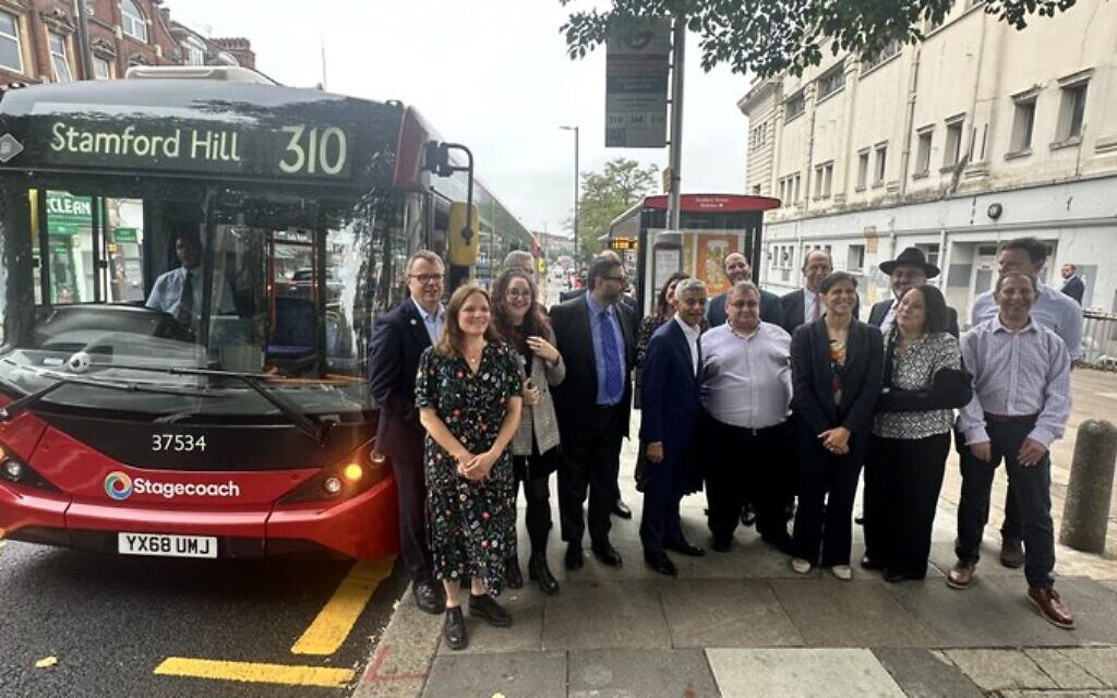 Sadiq Khan joins communal leaders, politicians and TFL officials at launch of 310 service