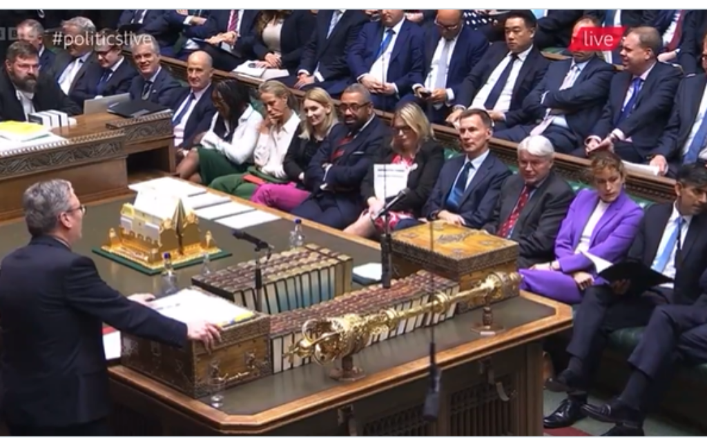Prime Minister Keir Starmer at PMQs.