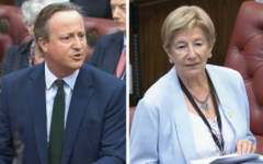 Lord Cameron and Baroness Deech were at odds on Wednesday in the Lords