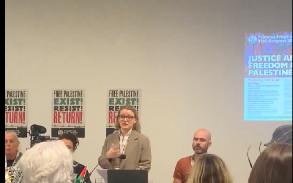 UCU general secretary speaks at fringe PSC event at TUC congress