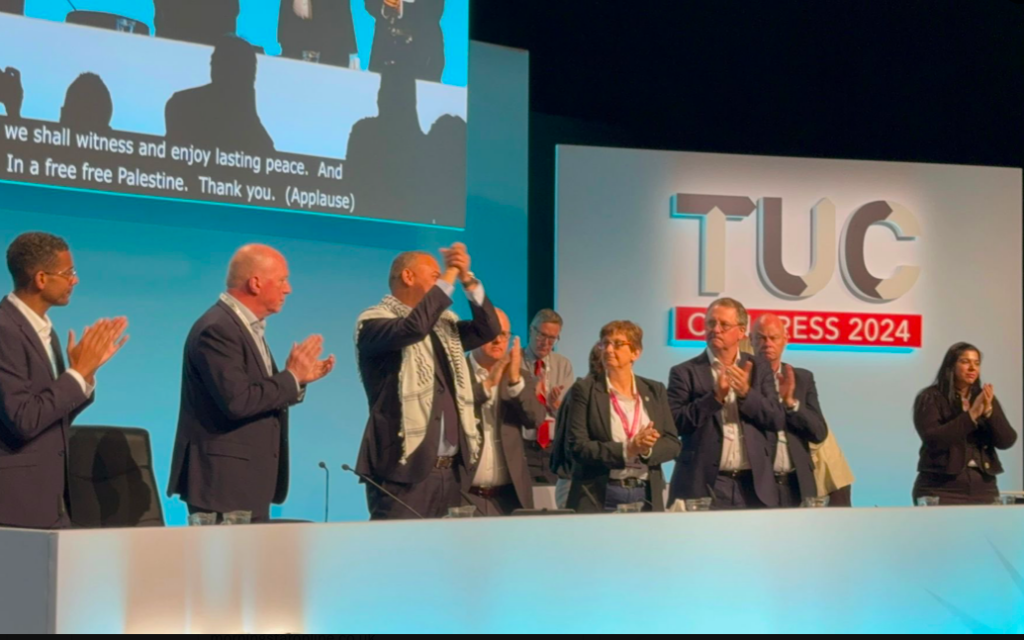 TUC conference debate Israel and Palestine