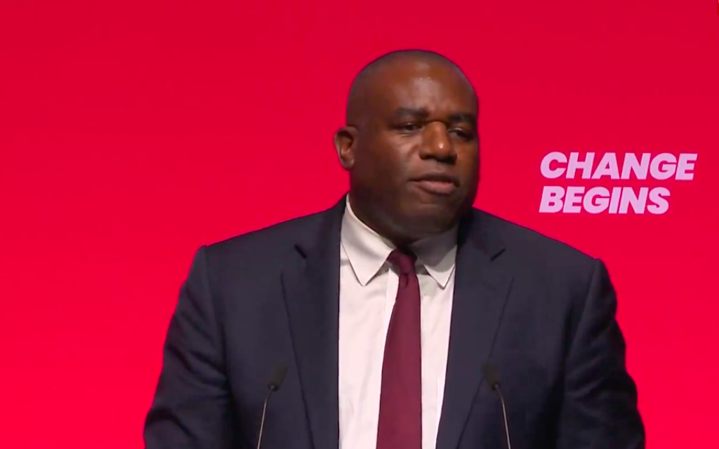 David Lammy addresses Labour conference