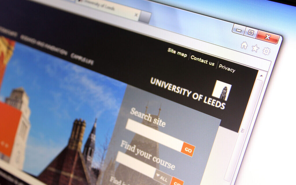 University of Leeds website