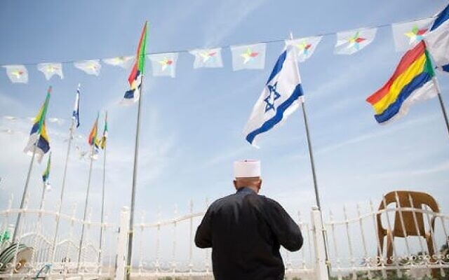 The Druze flag and Israeli flag fly side by side in the country of co-existence
