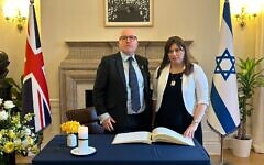 Attorney General Lord Hermer KC with Israeli ambassador Tzipi Hotovely Attorney General Lord Hermer KC with Israeli ambassador Tzipi Hotovely