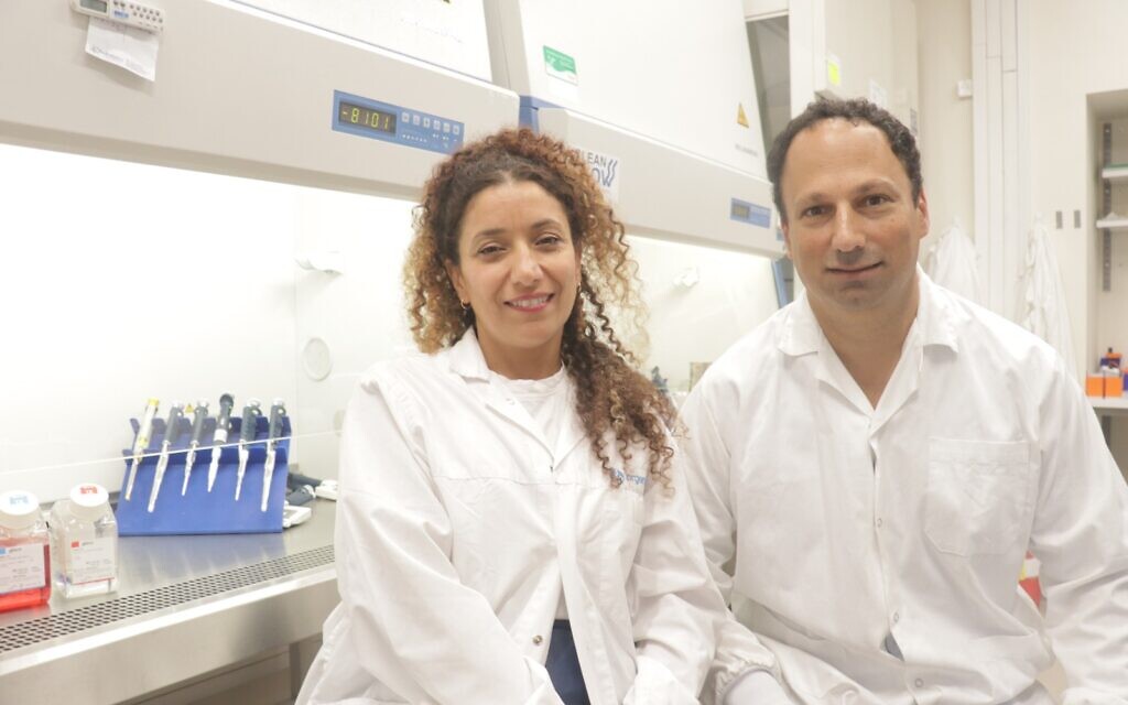 Professor Carmit Levy, left, and Professor Yaron Carmi