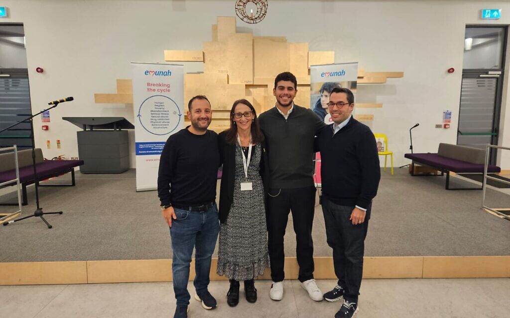 Omer British Emunah CEO Julia Kay and trustees Andrew Freedman and David Hirschfield