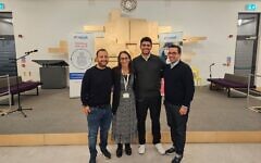 Omer British Emunah CEO Julia Kay and trustees Andrew Freedman and David Hirschfield Omer British Emunah CEO Julia Kay and trustees Andrew Freedman and David Hirschfield