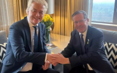 Social media photo showing Geert Wilders meeting with Israeli President Isaac Herzog in March 2024 (Geert Wilders)