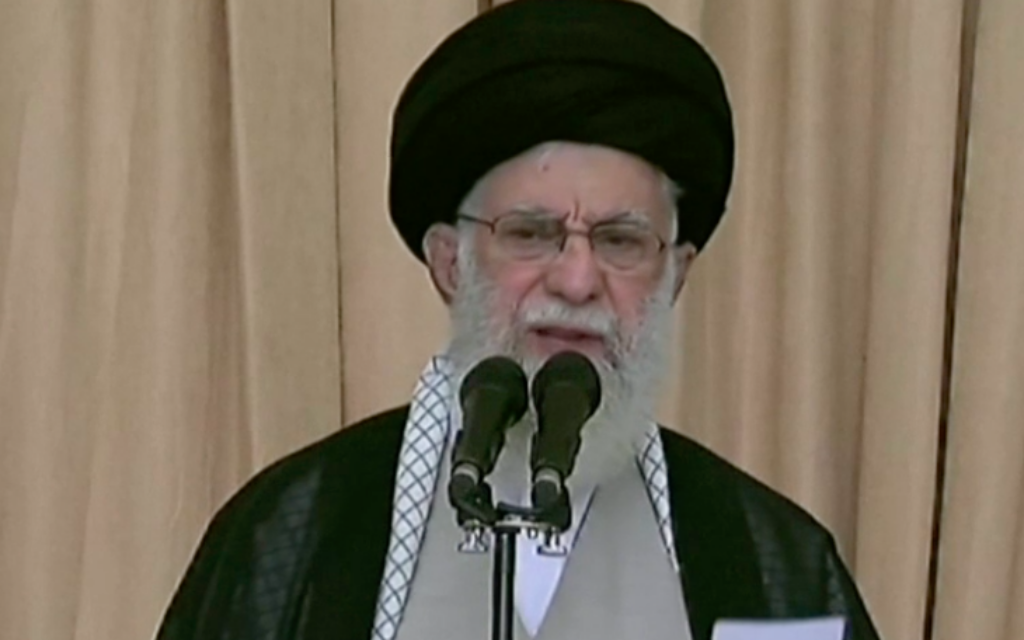 Iran's supreme leader Ayatollah Ali Khamene
