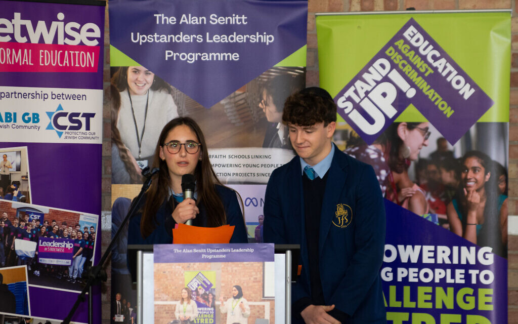 Students from JFS Presenting their Community Project