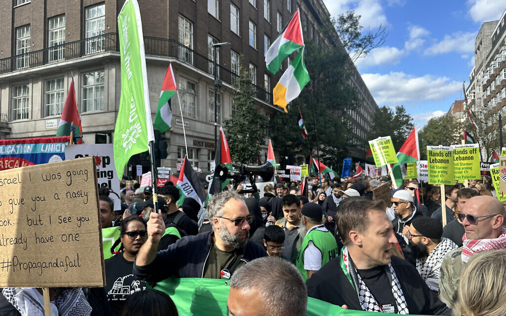 Pro-Palestine demo in London