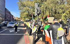 Police eventually moved pro-Palestine demo across the road from JW3