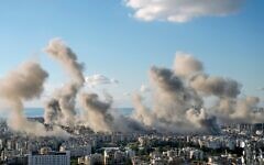 Smoke rises following an Israeli airstrike on Dahiyeh, in Beirut, Lebanon, Tuesday, Nov. 26, 2024. (AP Photo/Bilal Hussein) Smoke rises following an Israeli airstrike on Dahiyeh, in Beirut, Lebanon, Tuesday, Nov. 26, 2024. (AP Photo/Bilal Hussein)