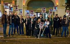 Silent vigil for British hostage Emily Damari, held in Leeds. November 2024 Silent vigil for British hostage Emily Damari, held in Leeds. November 2024