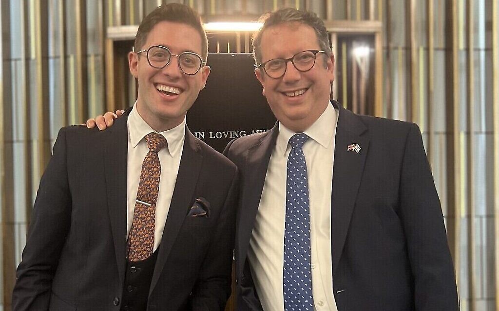 Eitan Freilich with WMA's Rabbi Daniel Epstein