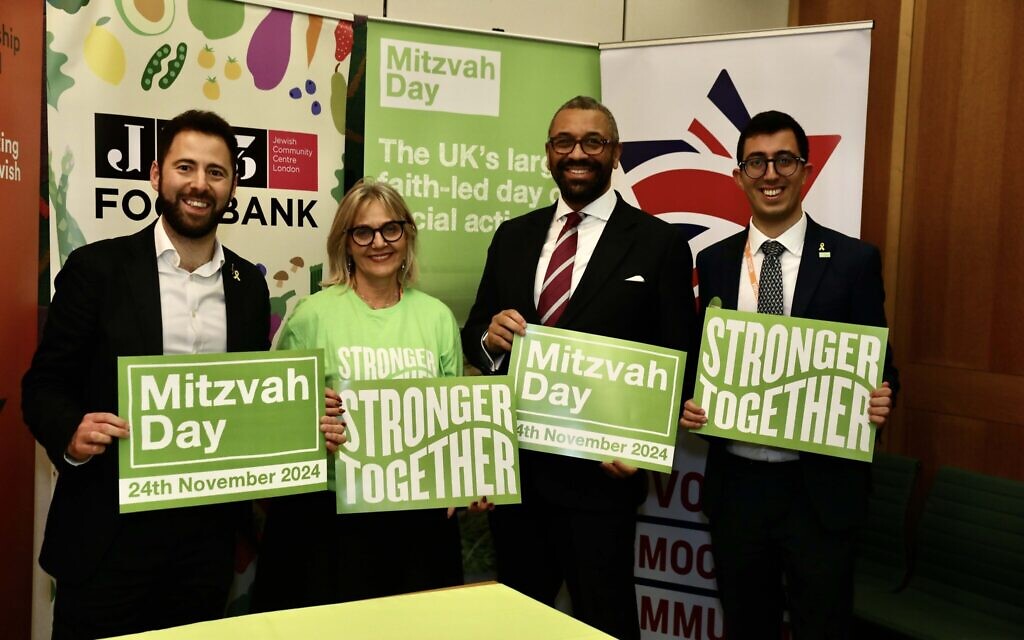 James Cleverley with Laura Marks, Phil Rosenberg and Guy Dabby-Joory Pic: Keith Gold