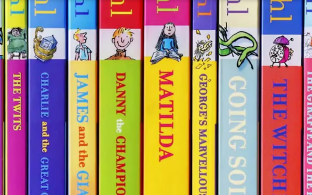 Screenshot: Roald Dahl books