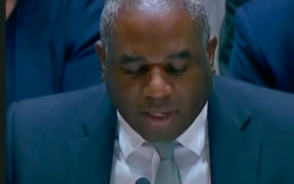 David Lammy speech to UN Security Council