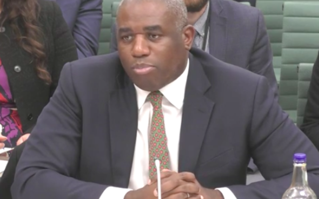 David Lammy appears before Foreign Affairs Select Committee