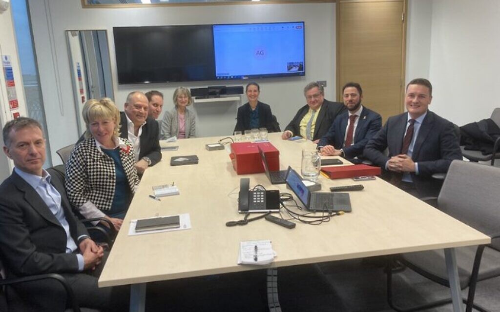 Picture, L-R - Dave Rich (CST), Judith Prinsley, Dr Ilan Lieberman, Marc Levy, Professor Fiona Sim, Emma Orrock, Andrew Gilbert, Phil Rosenberg