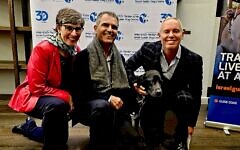 Lisa Haet Baron, Rolly with Dany Layani and Rob Rinder at Israel Guide Dogs annual reception Lisa Haet Baron, Rolly with Dany Layani and Rob Rinder at Israel Guide Dogs annual reception