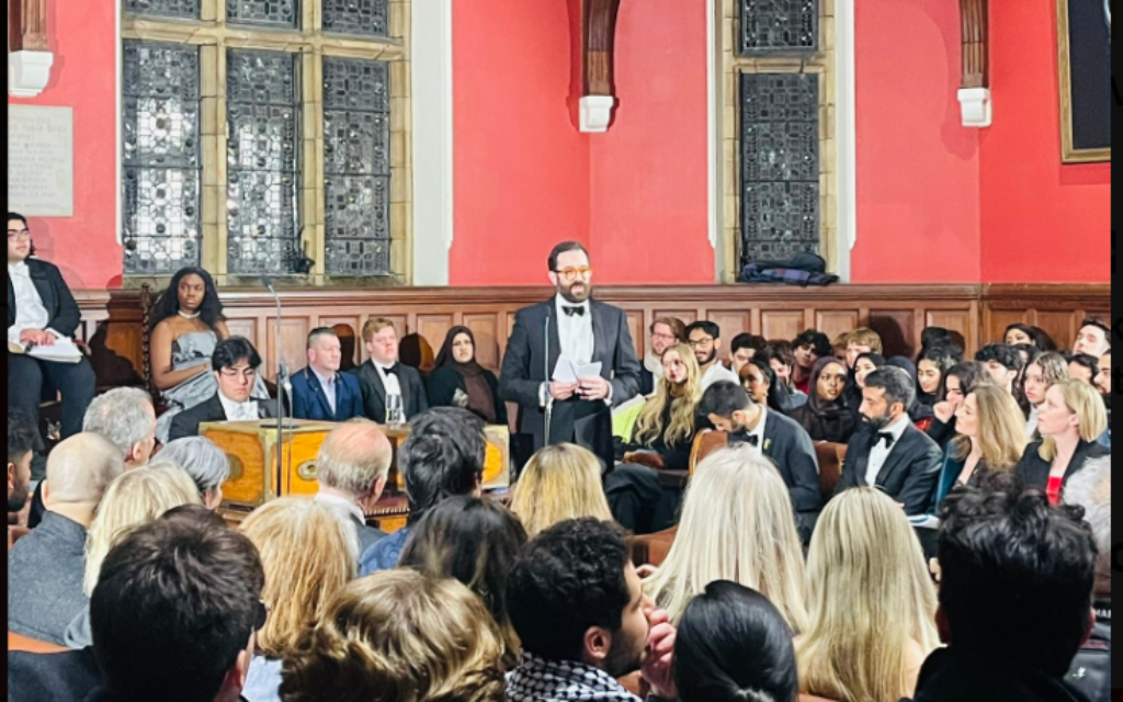 Pic: Twitter/X Oxford Union