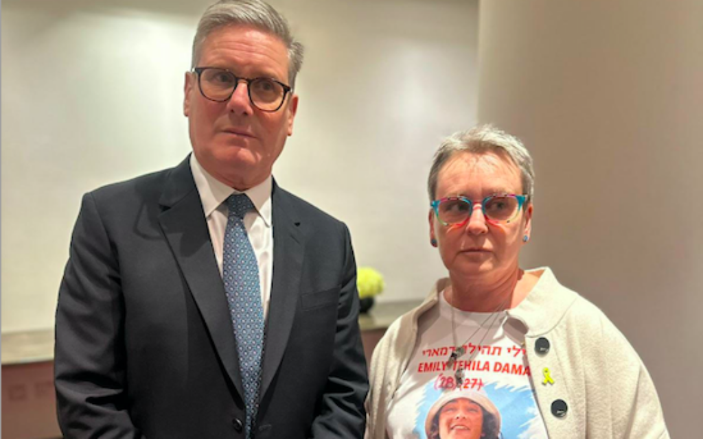 Keir Starmer meets Mandy Damari at LFI lunch event
