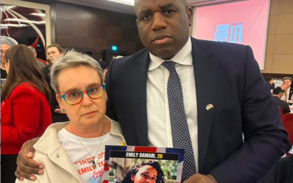 David Lammy with Mandy Damari