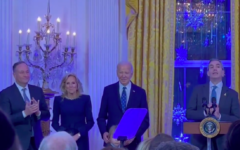 US president Joe Biden at last Chanukah event in White House US president Joe Biden at last Chanukah event in White House