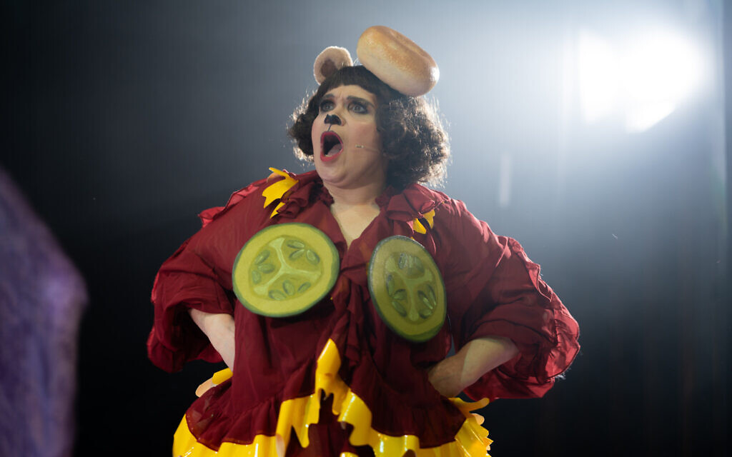 Debbie Chazen as Mama Behr in Goldie Frocks and the Bear Mitzvah. Photo: Eamonn B Shanahan, Capture with Pride