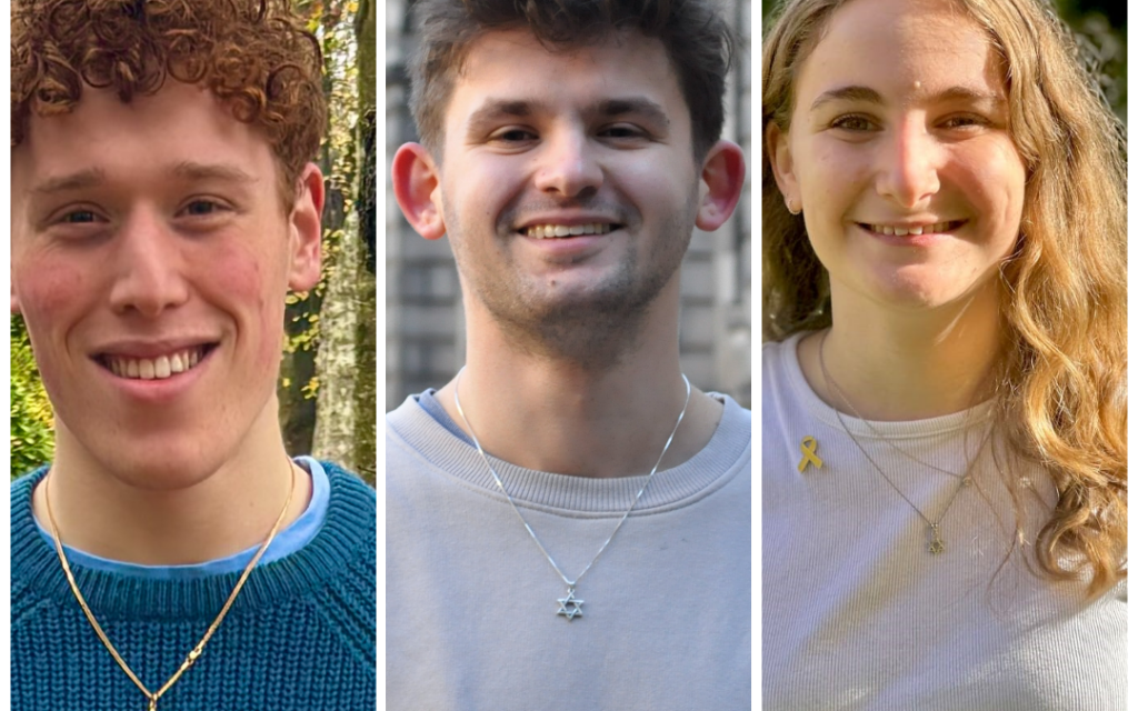 Left to right: Daniel Grossman, Louis Danker, Naomi Bernstein