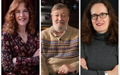 Professor Gilly Carr, Stephen Fry and Elizabeth Harris-Sawczenko