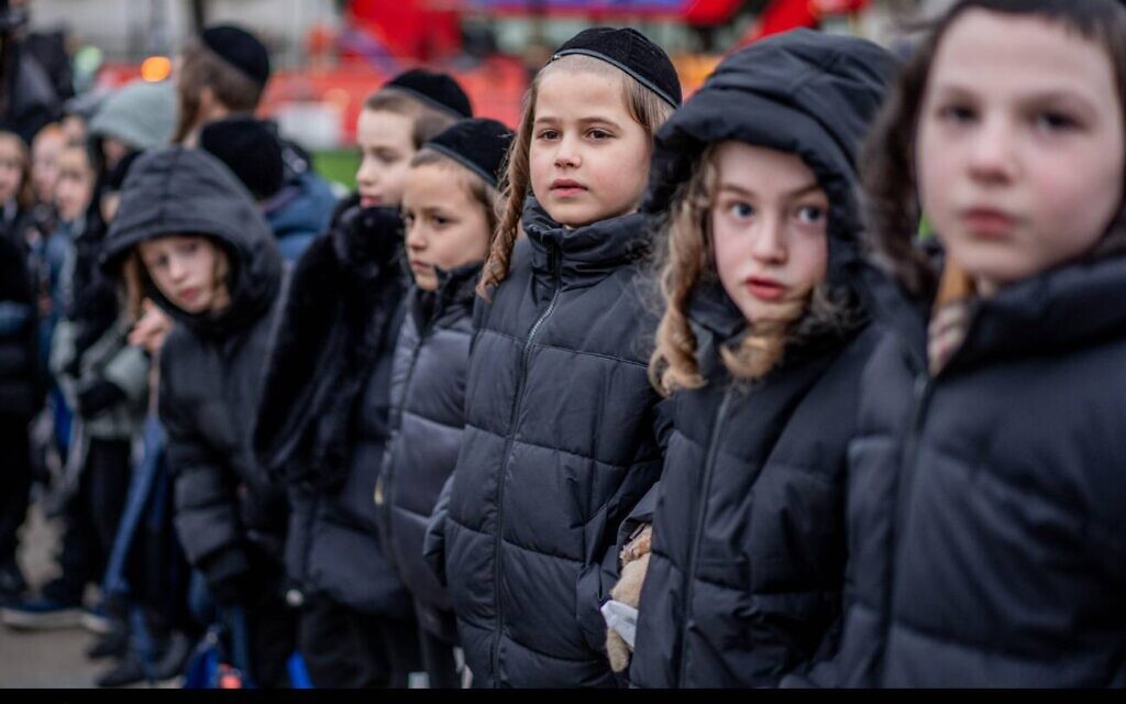 Hundreds of Strictly Orthodox Jews protested outside Westminster as MPs inside Parliament debated a bill which could outlaw the Charedi practice of educating their children in religious Jewish institutions not currently recognised by the government