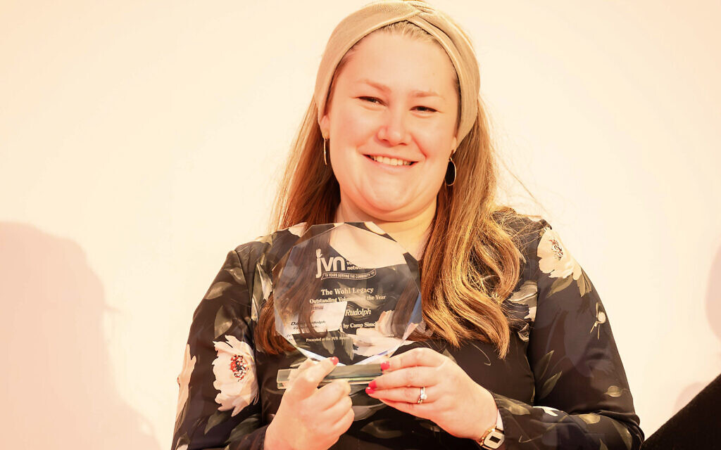 Dalia Rudolph Outstanding Volunteer of the Year Award. Pic: Emma Ziff