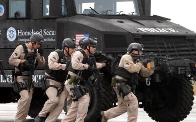 HSI Special Response Team (SRT) members training using armored vehicle at Fort Benning in Georgia. Pic: Wikipedia