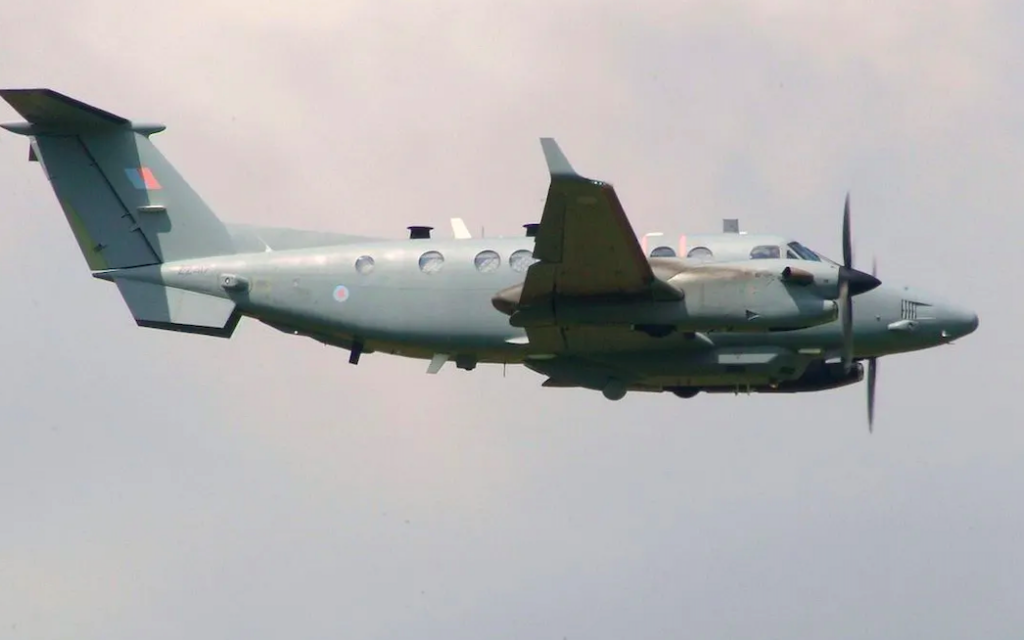 British surveillance aircraft operating over Gaza