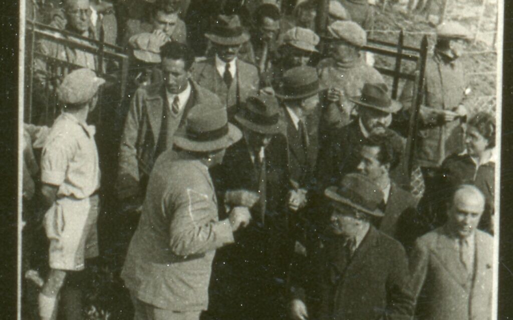 Opening celebration of the King George V Forest. Courtesy of the Central Zionist Archives, KKL-JNF Central Office Archives, Jerusalem Opening celebration of the King George V Forest. Courtesy of the Central Zionist Archives, KKL-JNF Central Office Archives, Jerusalem