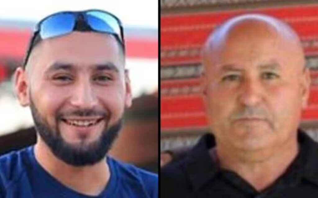 Youssef (right) and Hamza Al-Zaydana (left) . Pic: YNet