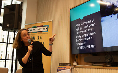 Nicky-Simmons-shares-some-inspiration-at-the-Work-Avenue-event. Pic: photofabulous.co.uk