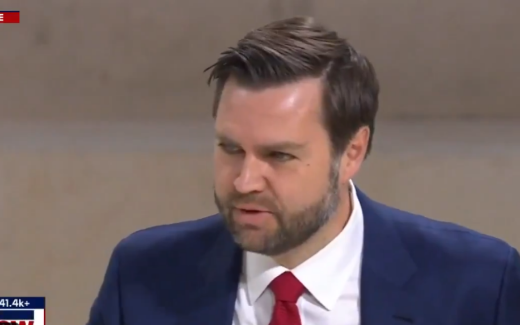 JD Vance. Screenshot: Twitter/X